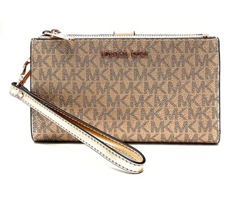 michael michael kors double zip wristlet|michael kors original.